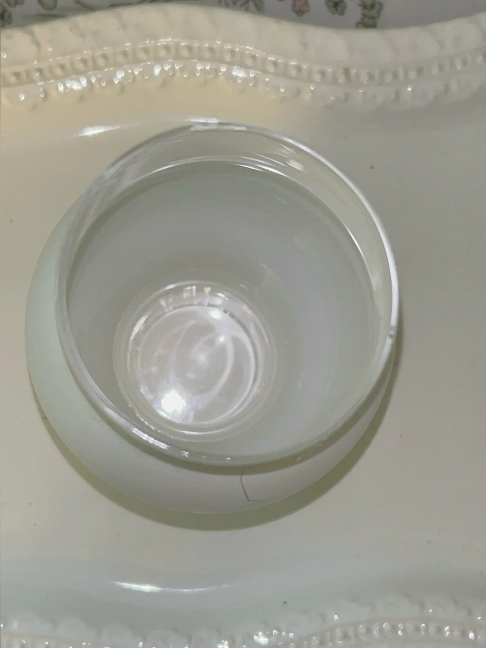 3/4 frosted glass oil lamp chimney/hurricane shade 8.5in tall